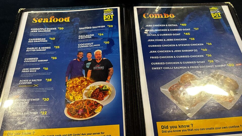 House of Dutch Pot Menu