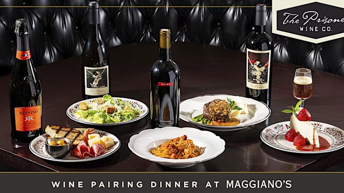 Prisoner Wine Dinner at Maggiano's