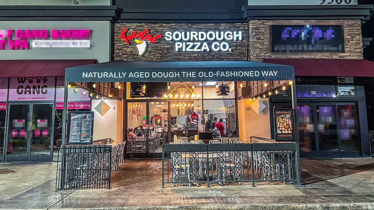 Twisted Sourdough Pizza Exterior