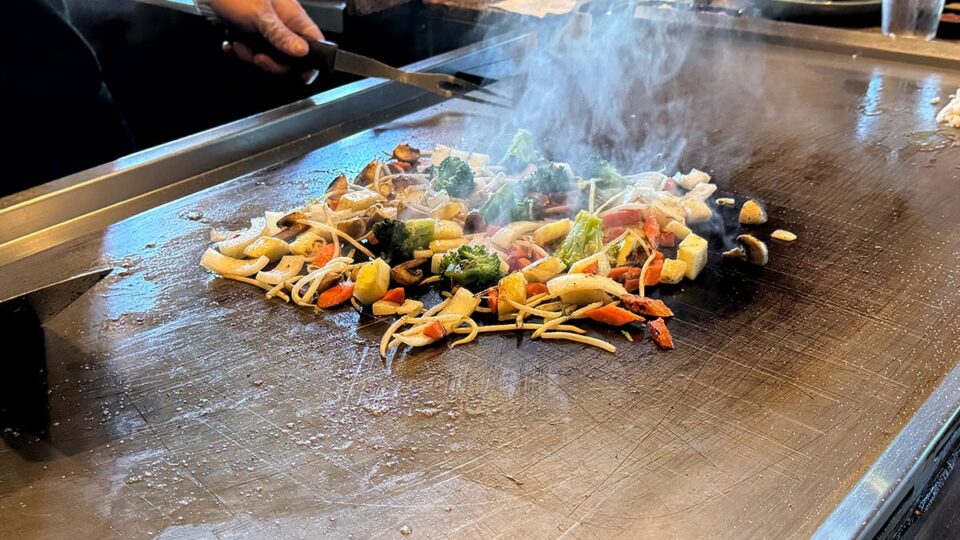 Vegetarian Hibachi with Steamed Rice