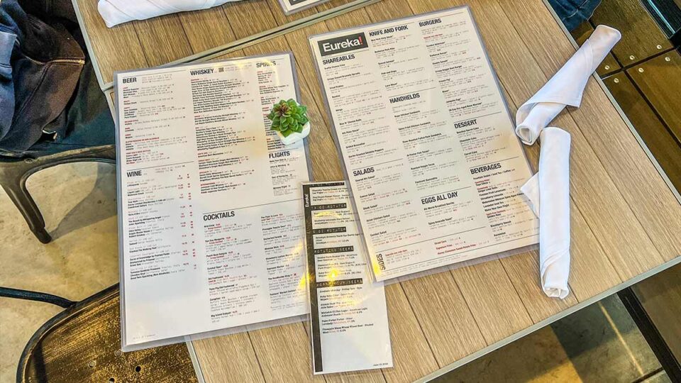 eureka menu