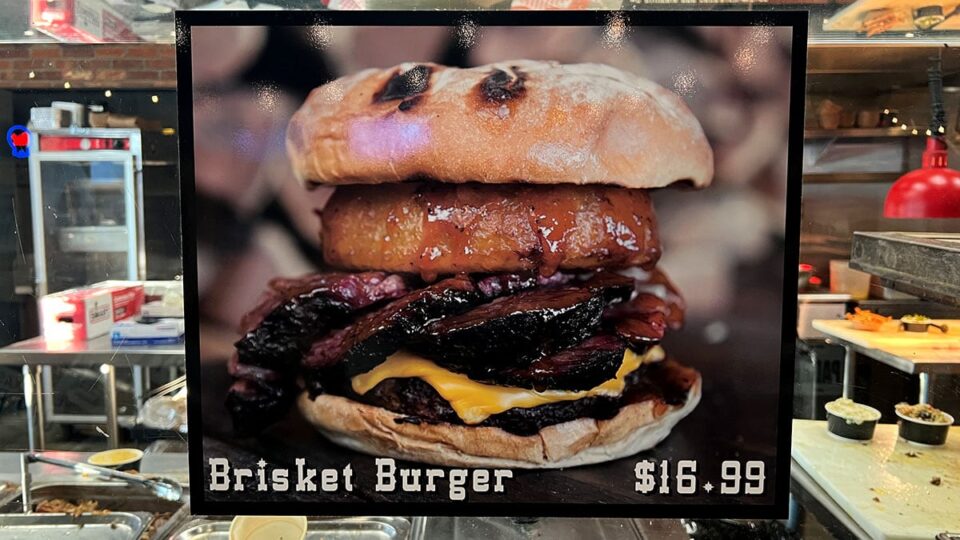 Brisket Burger From Big B's Texas BBQ