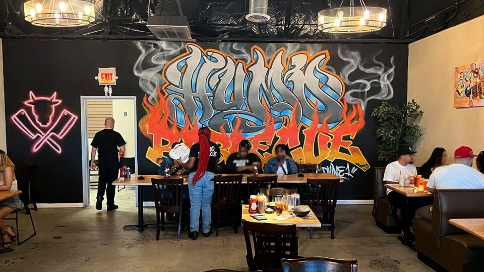 Mural at Humo Barbecue