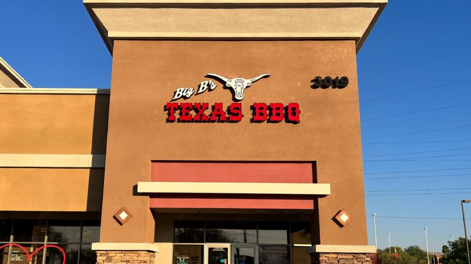 Outside of Big B's Texas BBQ