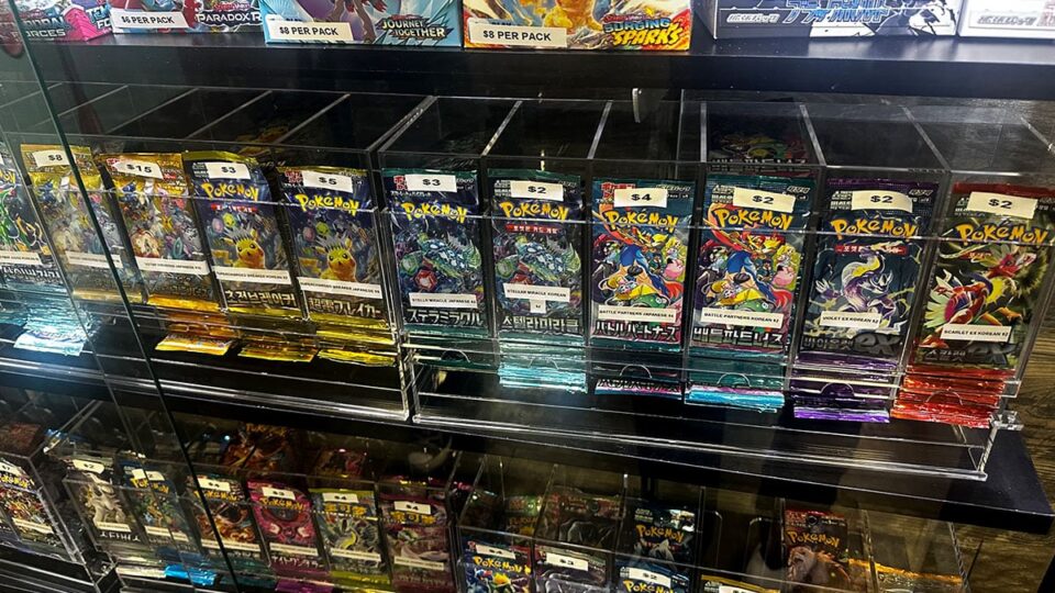Pokémon Card Packs at TK’s Boba and Creamery