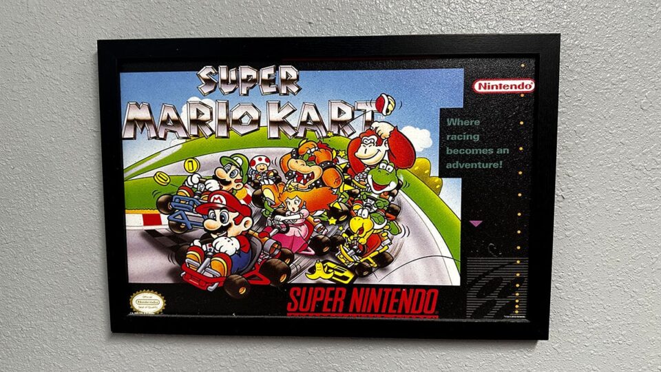 Super Mario Art at TK’s Boba and Creamery