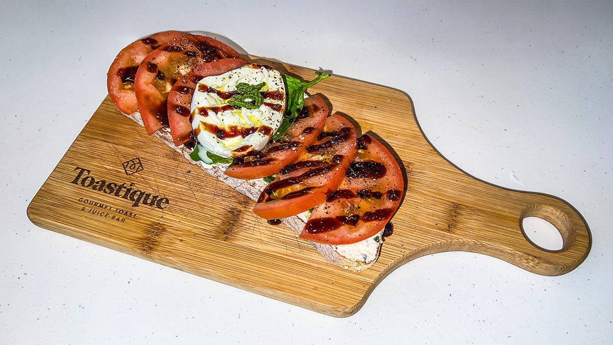 Tomato Burrata Gourmet Toast Toastique