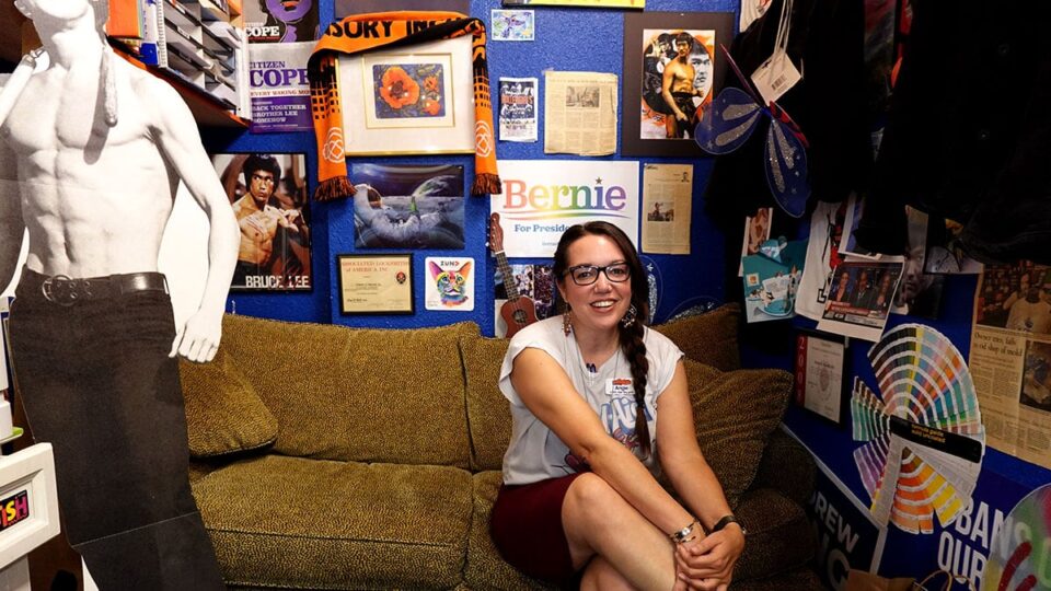 Angie Morelli in her office at Customistic