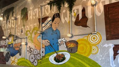 Chef Nittaya Parawong's Mural inside Block 9 Thai Street Eats