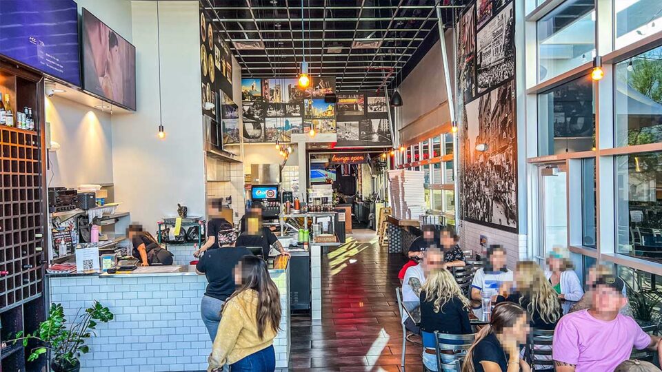 Inside Carmines Pizza Kitchen