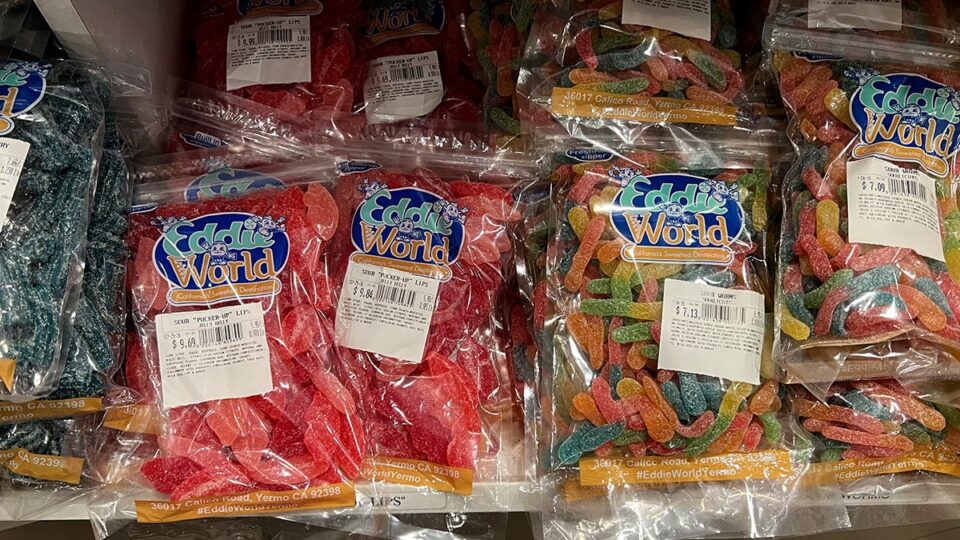 Sour Gummy Worms from Eddie World.