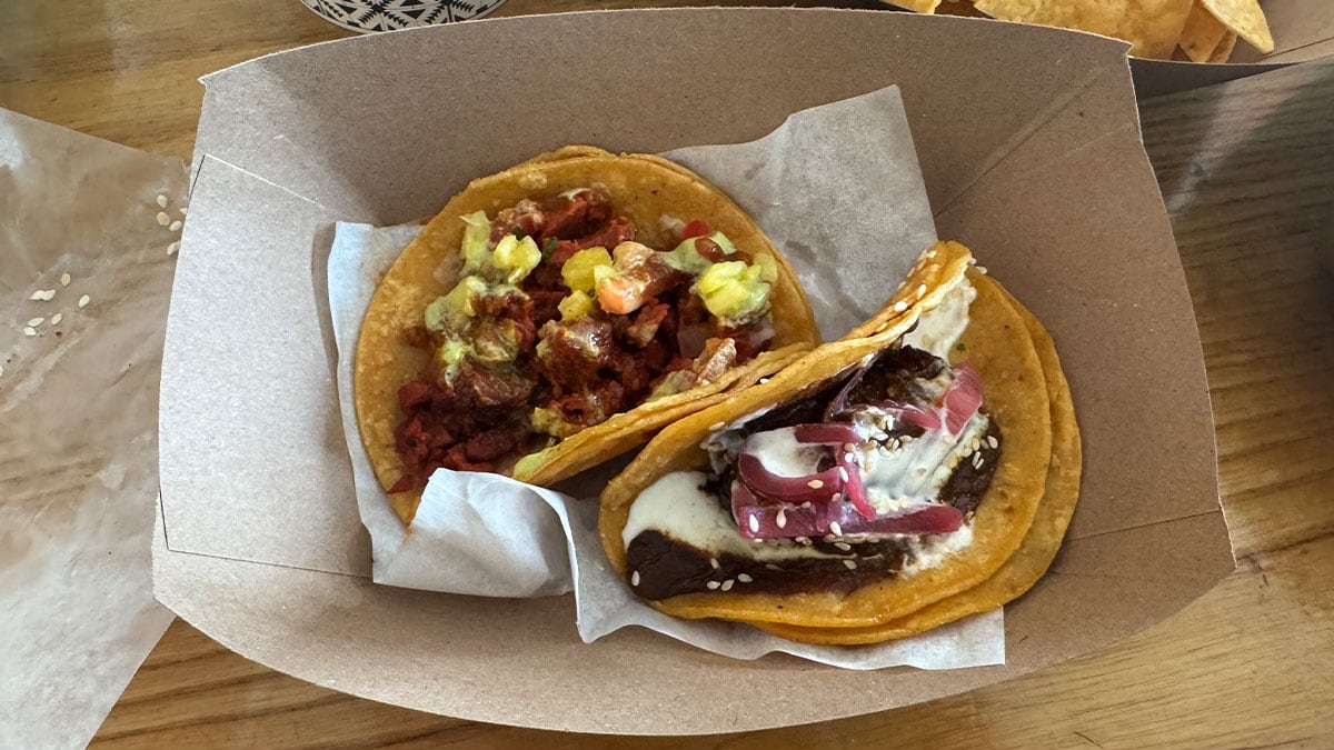 The Plantain con Mole Taco