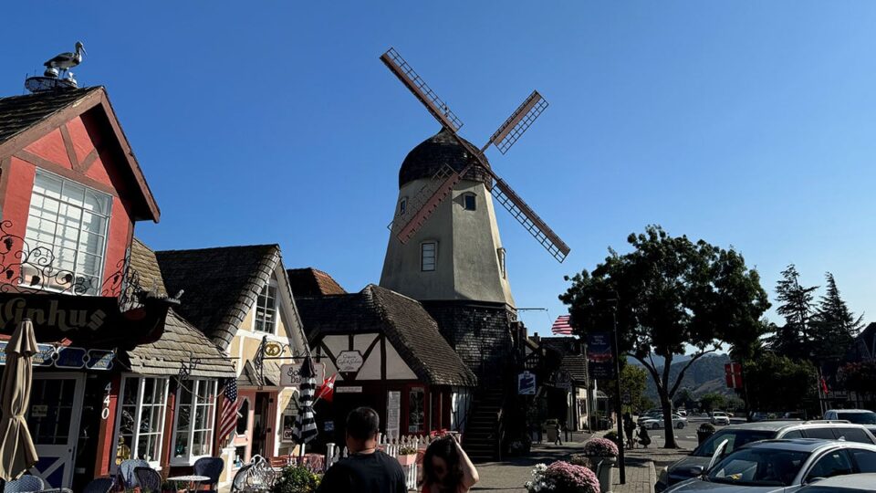 The famous Solvang Windmill acts as the town’s lighthouse