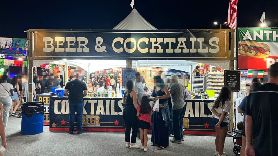 beer-and-cocktails at San Gennaro Feast