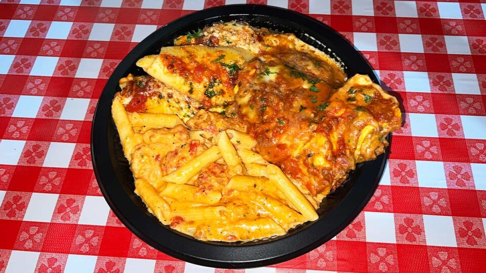 pasta-plate at San Gennaro Feast