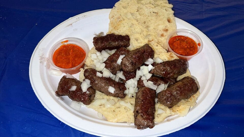 Ćevapi Plate from Serbian Folk Fest