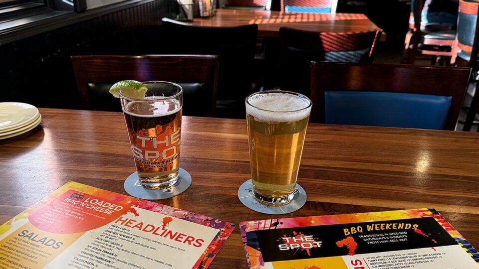Draft beer served at The Spot LV bar