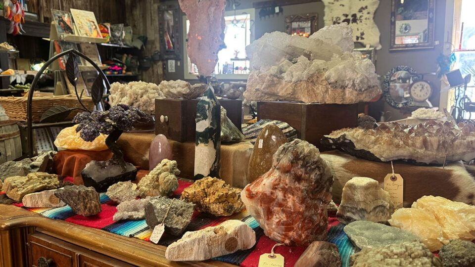 Gemstones and unique findings inside china ranch farm