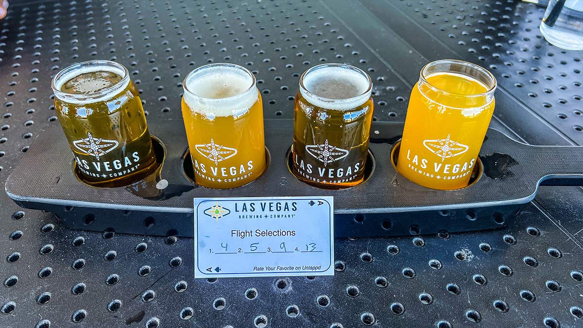 LV Brewing Company Flight Selections