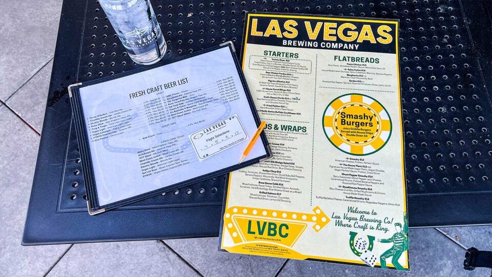 Las Vegas Brewing Company Menu