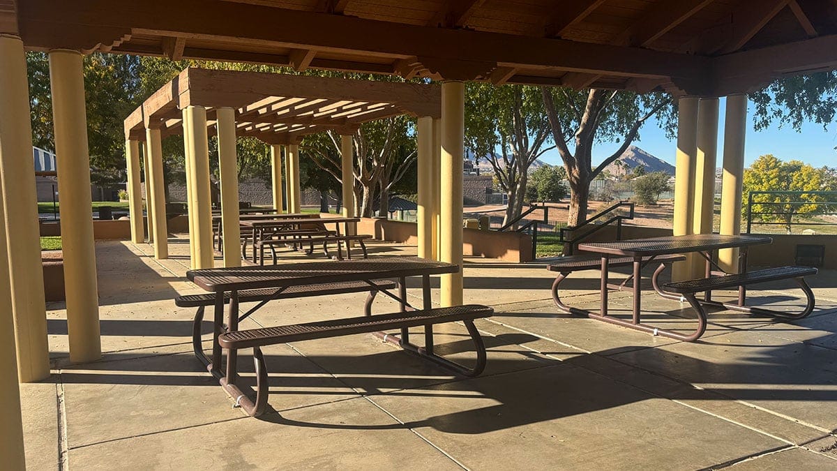 Picnic tables
