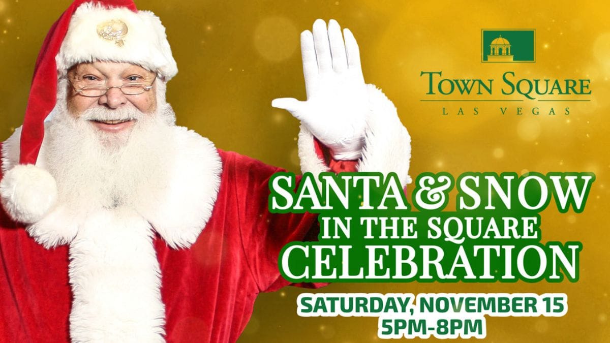 Santa & Snow in the Square