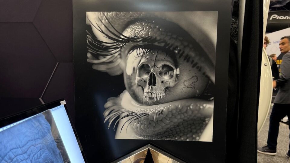 Skull Eye Art from Full Spectrum Laser