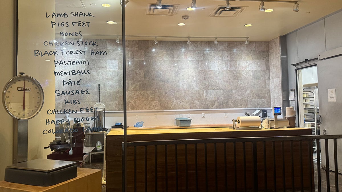 order from the butcher.