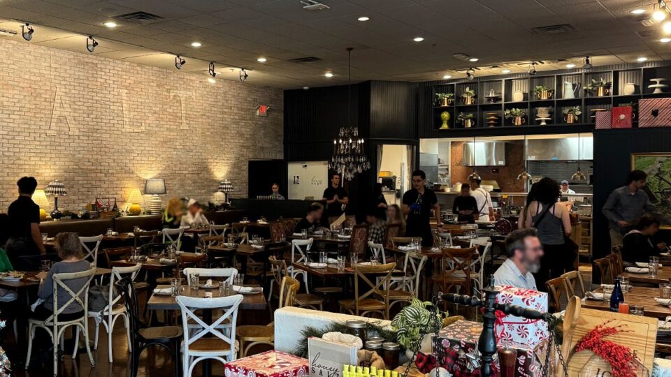 Interior dining room at Honey Salt restaurant in Summerlin Las Vegas