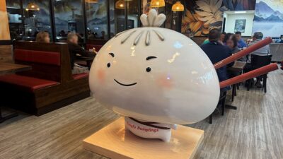 cute dumpling decor inside kung fu dumplings in summerlin las vegas