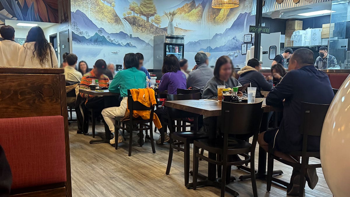 inside look of kung fu dumplings dining area in summerlin las vegas