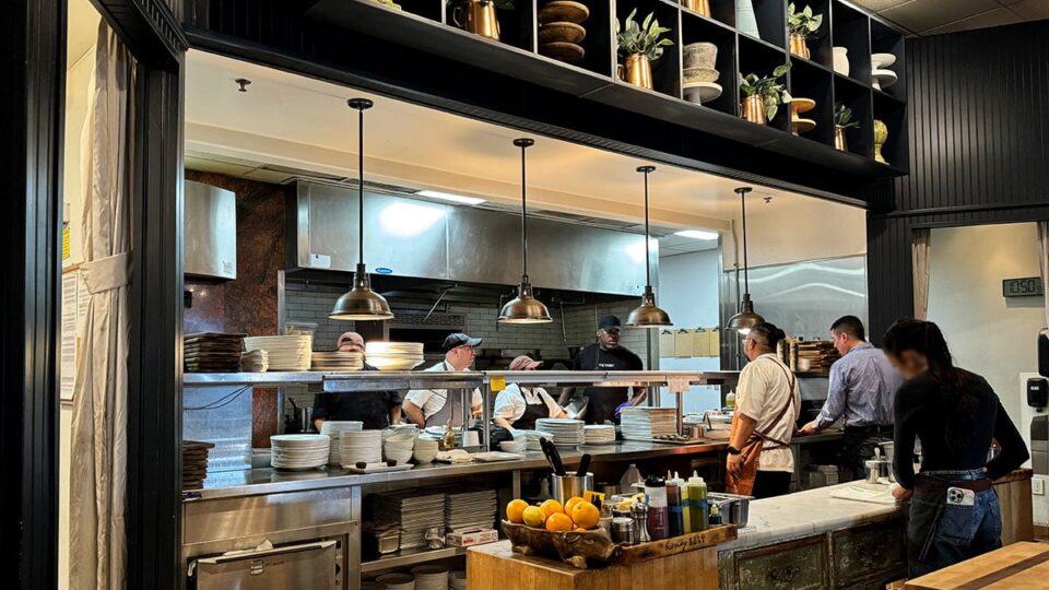 Open kitchen concept at Honey Salt restaurant in Summerlin