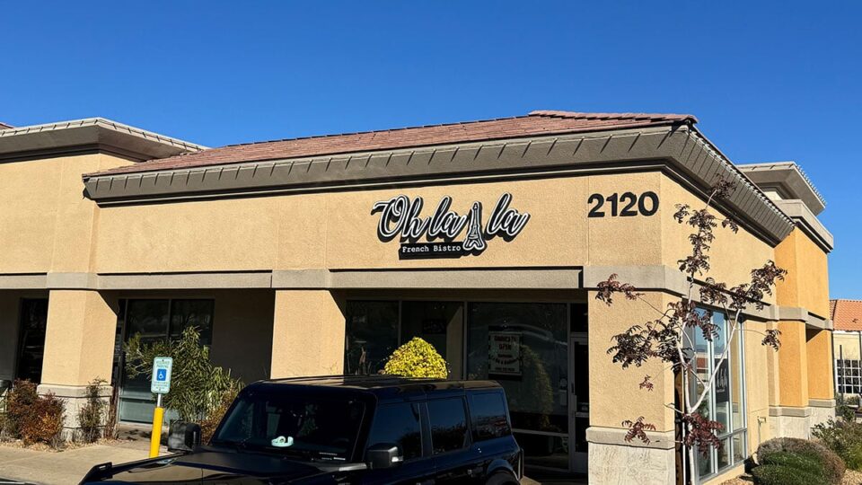 Exterior view of Ohlala French Bistro located in Summerlin Las Vegas