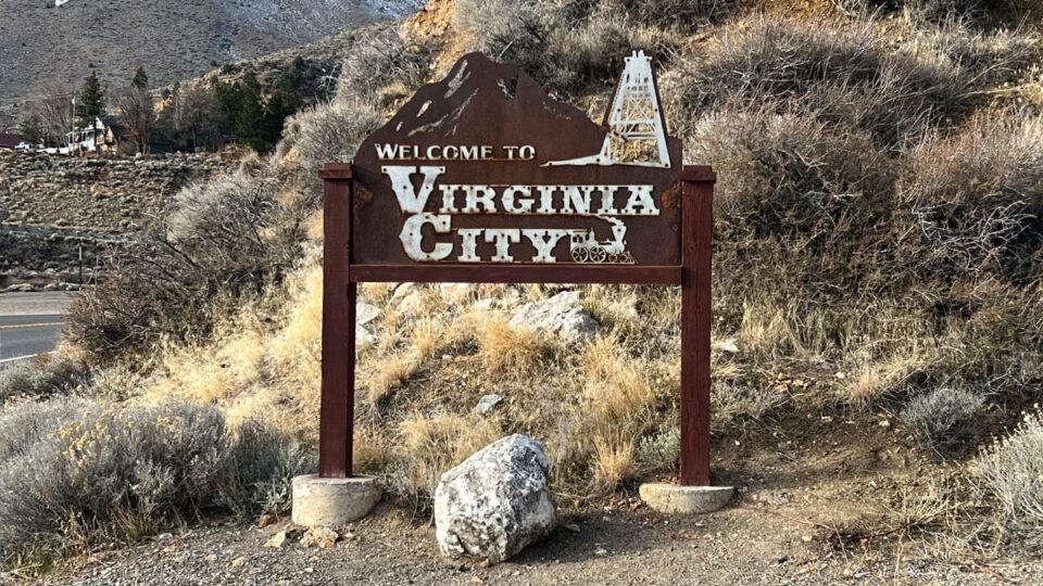 Welcome To Virginia City Sign