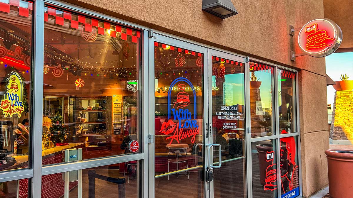 Front entrance of With Love, Always restaurant