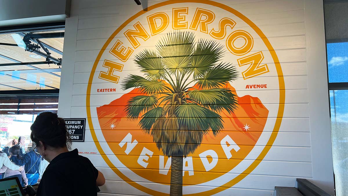 Henderson Nevada mural inside First Watch