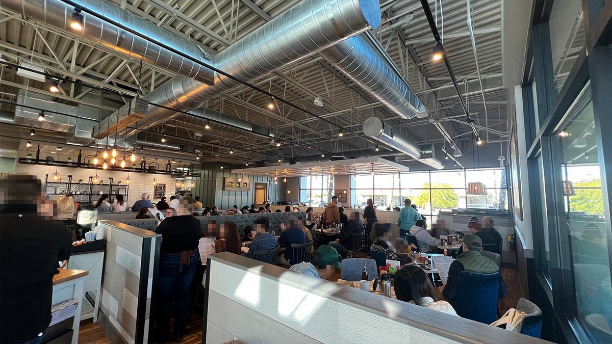 Busy dining room at First Watch Henderson