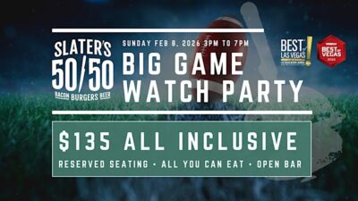 Big Game Watch Party - Slater's 50/50