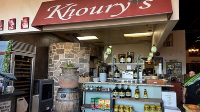 Entrance to Khoury’s Mediterranean Restaurant in Las Vegas.