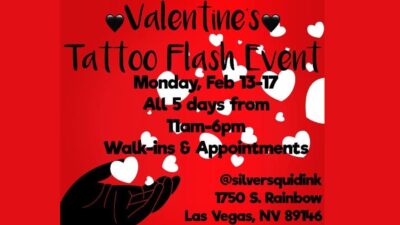 Valentine’s Tattoo Flash Event