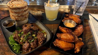 Waterfall Beef and Thai Style Wings at Le Thai