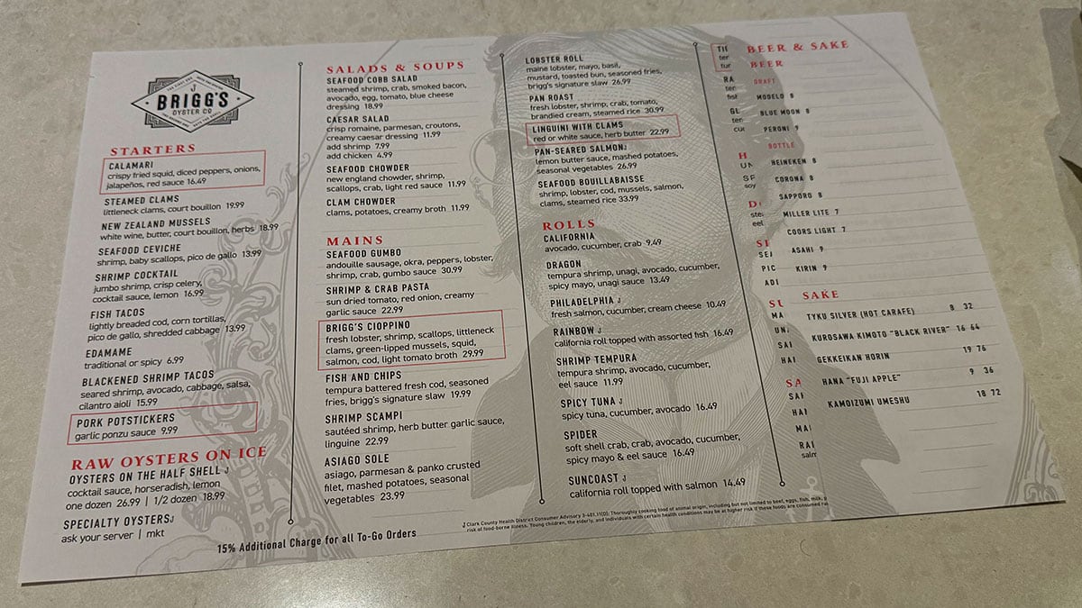 Briggs Oyster Co.: A Seafood Extravaganza