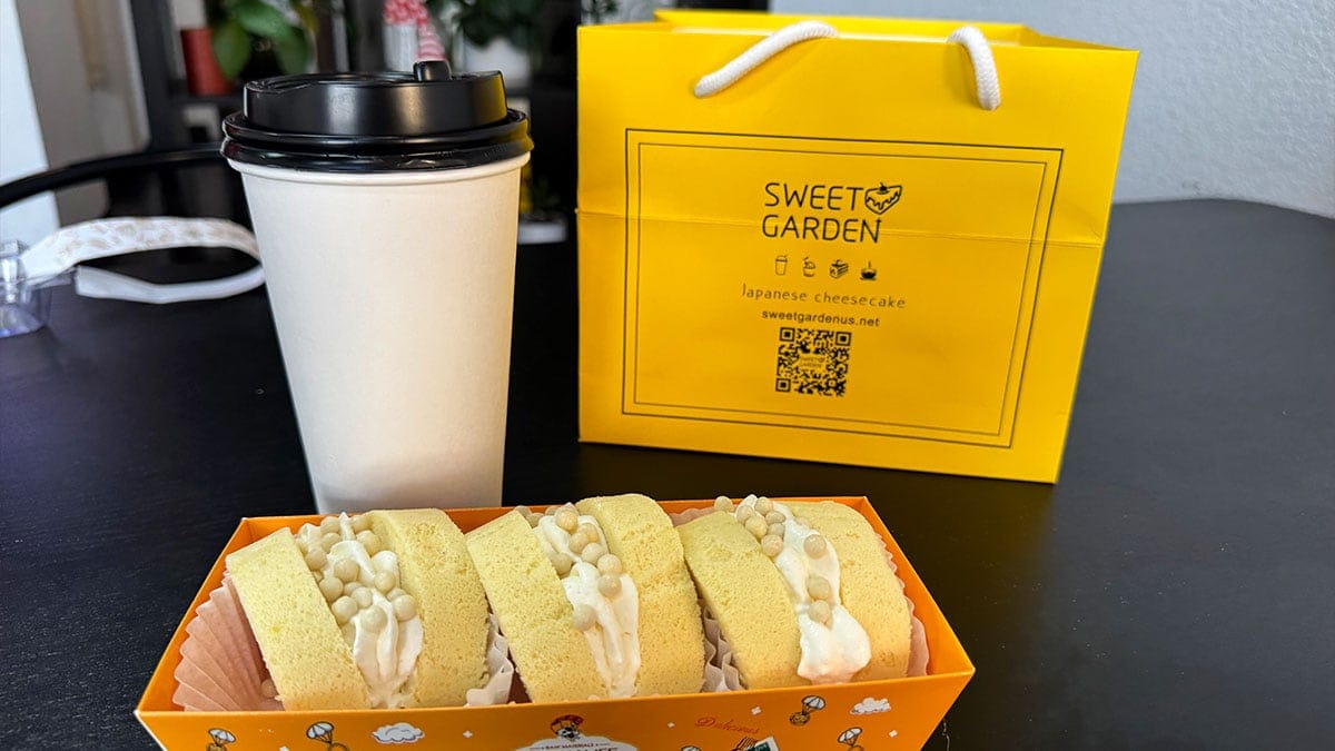 Cheese Lover Rolls from Sweet Garden Japanese Cheesecake, featuring soft, fluffy Japanese cheesecake rolls perfect for dessert lovers.