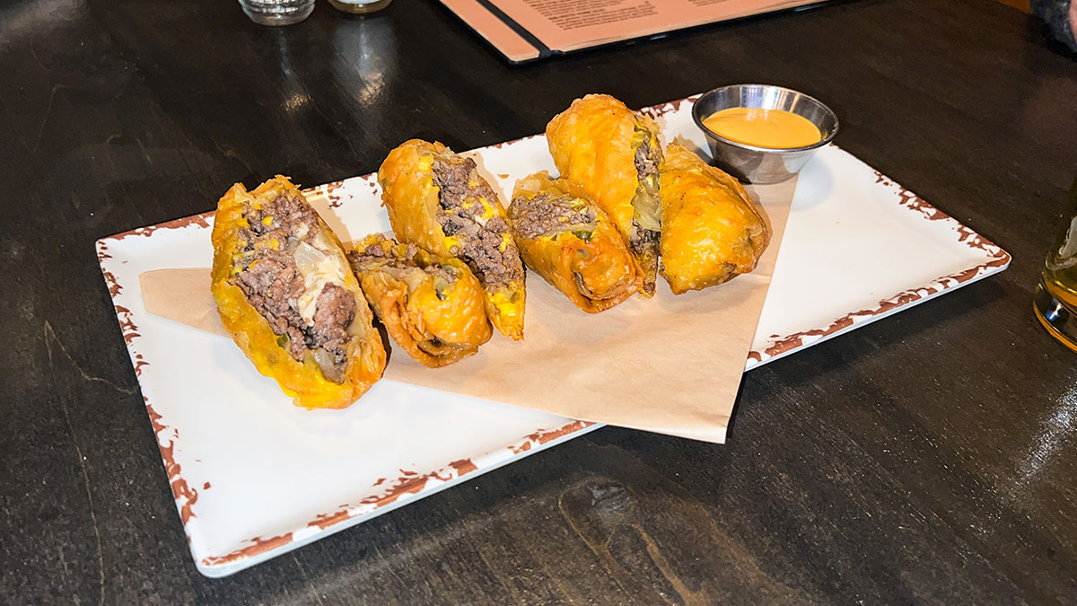 Cheeseburger Eggrolls the Oak Room