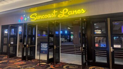 Entrance to Suncoast Lanes located inside Suncoast Casino in Las Vegas.