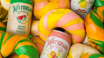 Exclusive Collab: The Bagel Nook x Waterloo Sparkling Water