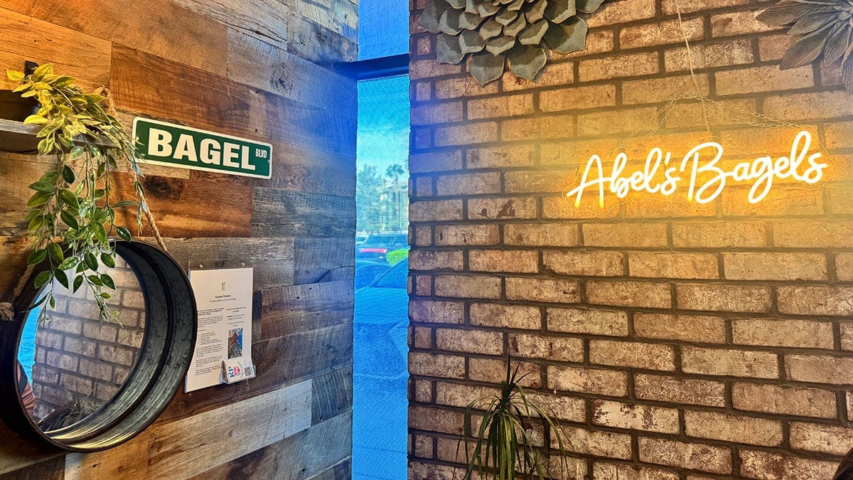 a clean and welcoming interior of Abel’s Bagels in Las Vegas