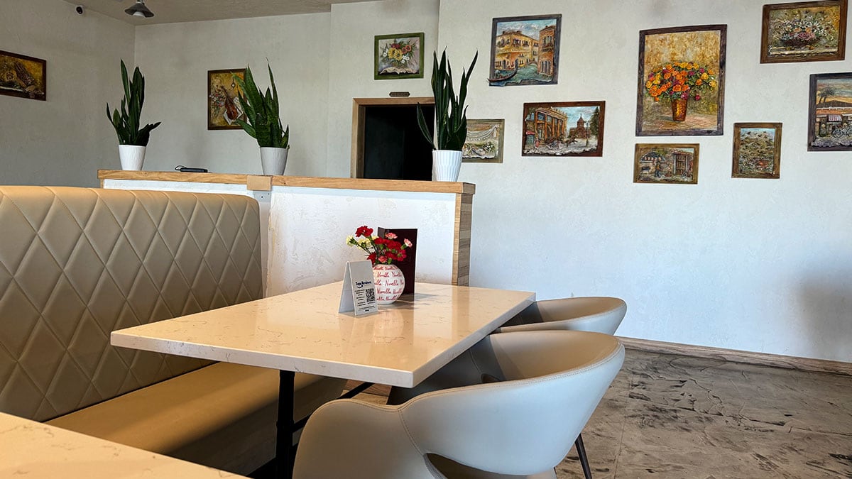 cozy interior and decor inside novella italian kitchen las vegas
