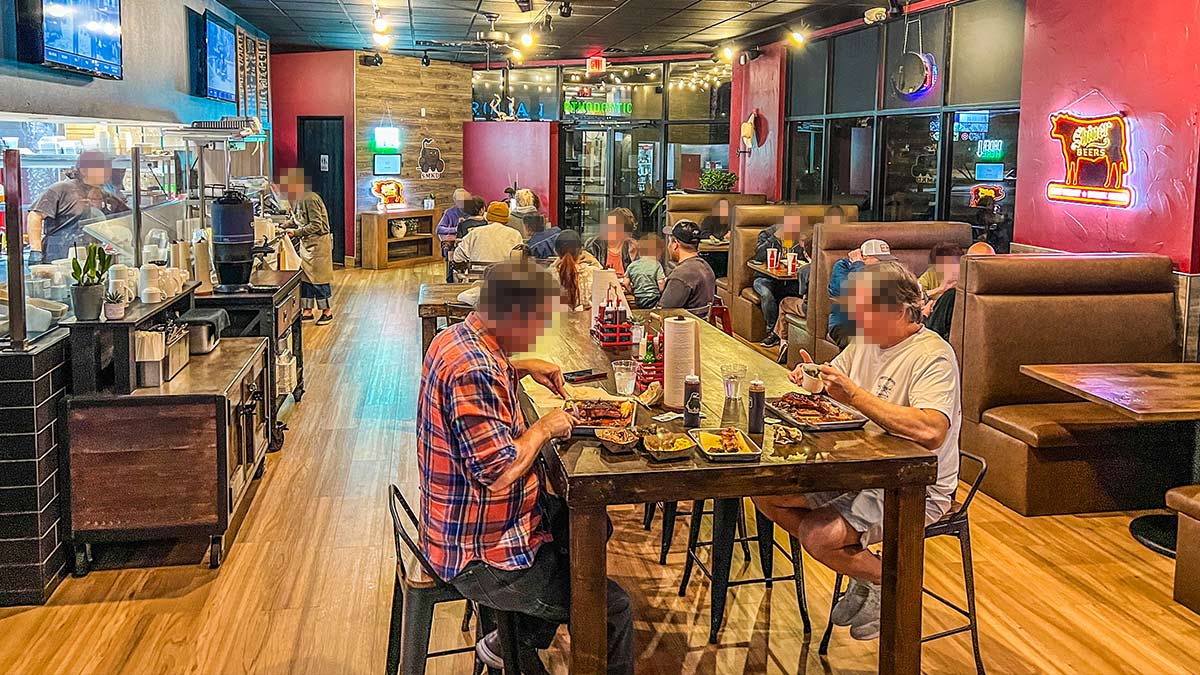 Seating Inside SMKD BBQ