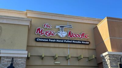 exterior view of The Magic Noodle restaurant on Fort Apache in Las Vegas.